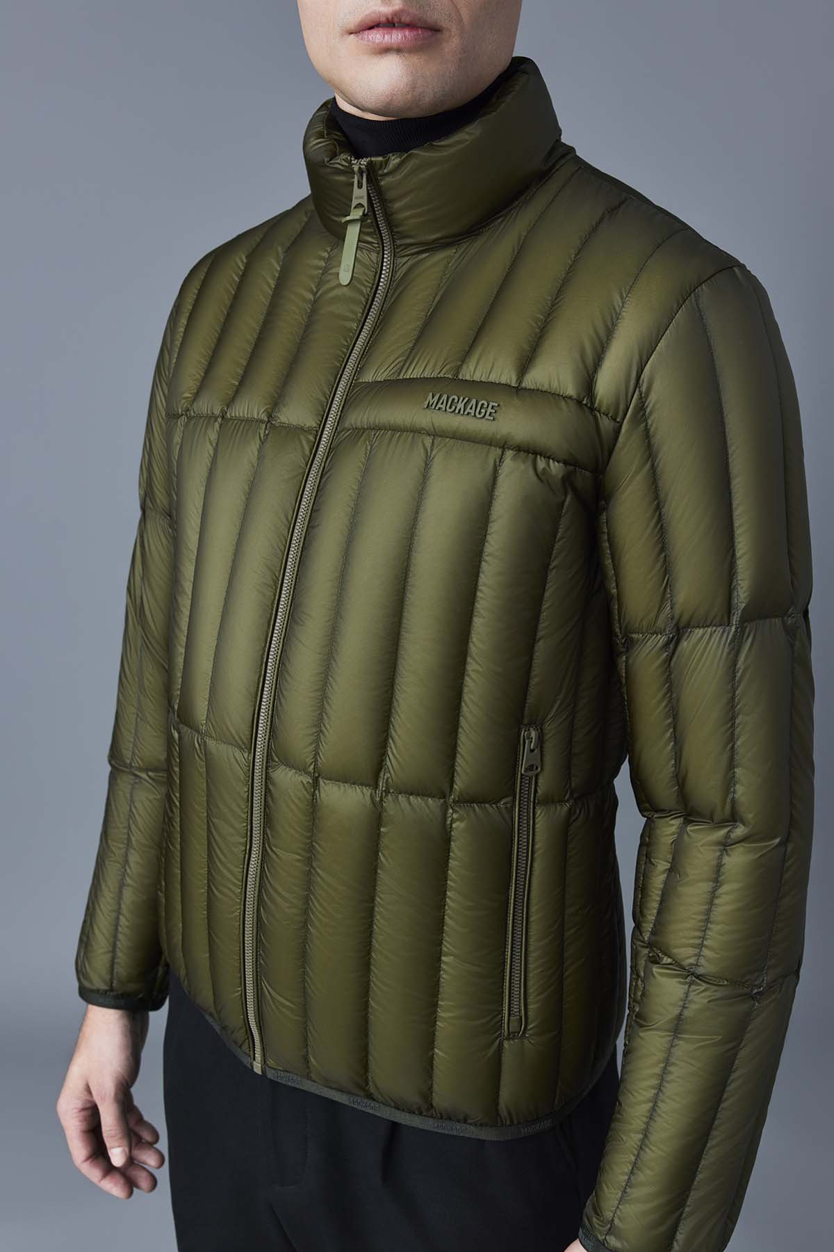 Mackage Mens Down Jacket Phillip Light Military - Main Image