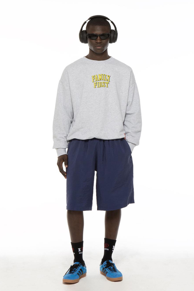 Family First Disney Mouse Crewneck - Grey