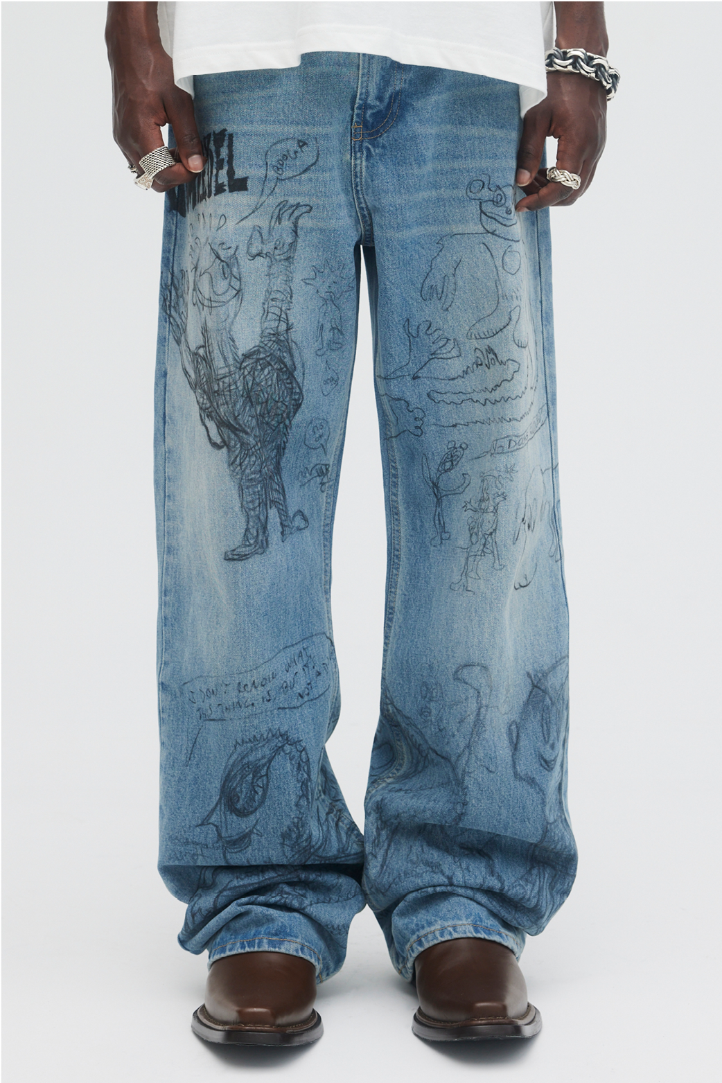 Stretch bootcut jeans