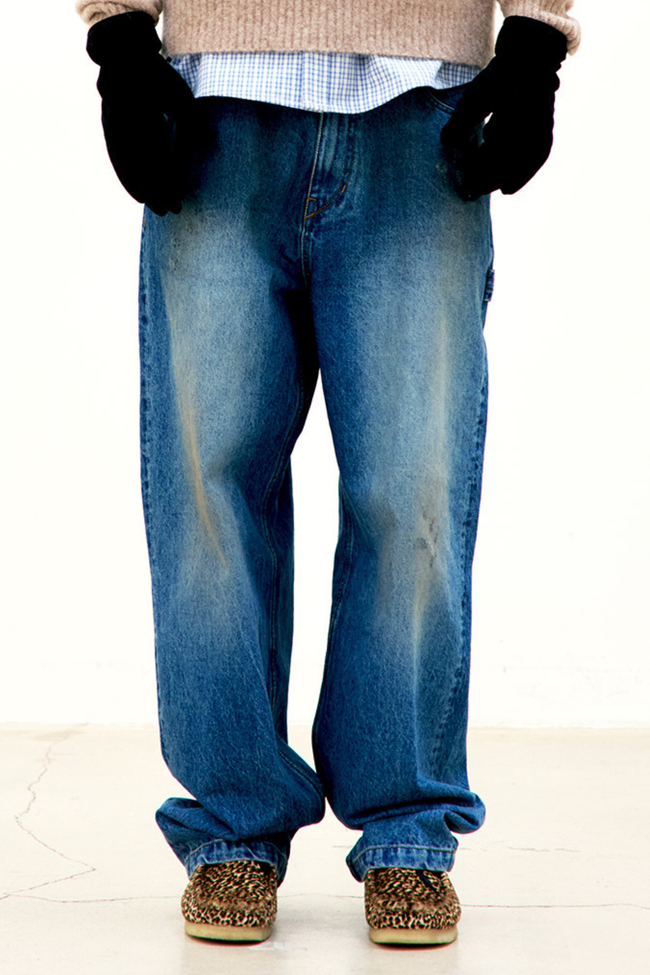 COOR Dusty 5 Pocket Carpenter Jeans - Washed Indigo