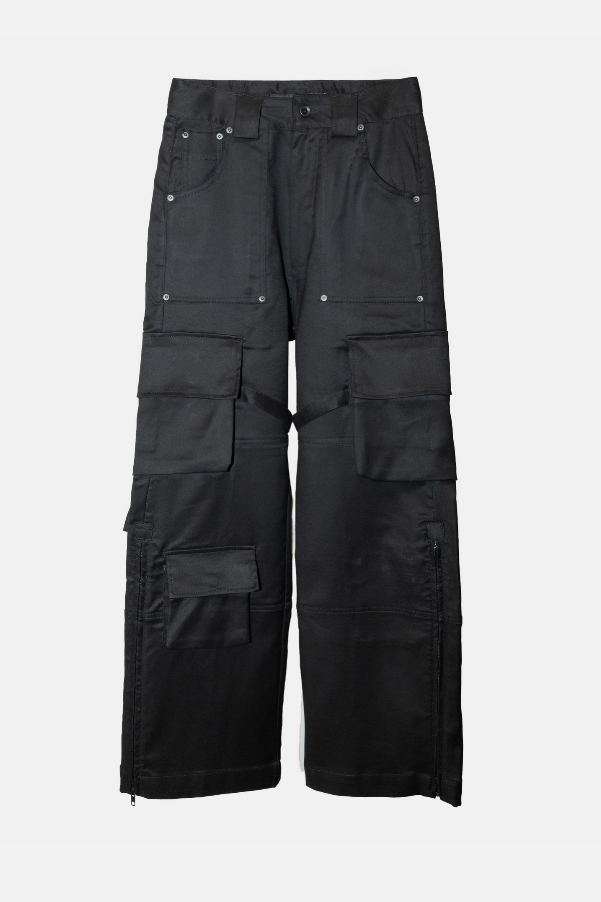 パンツ kody phillips waxed cargo pants 25aw Kody Phillips Mr. Poopy Pants Cargo Pants - Black - Due West