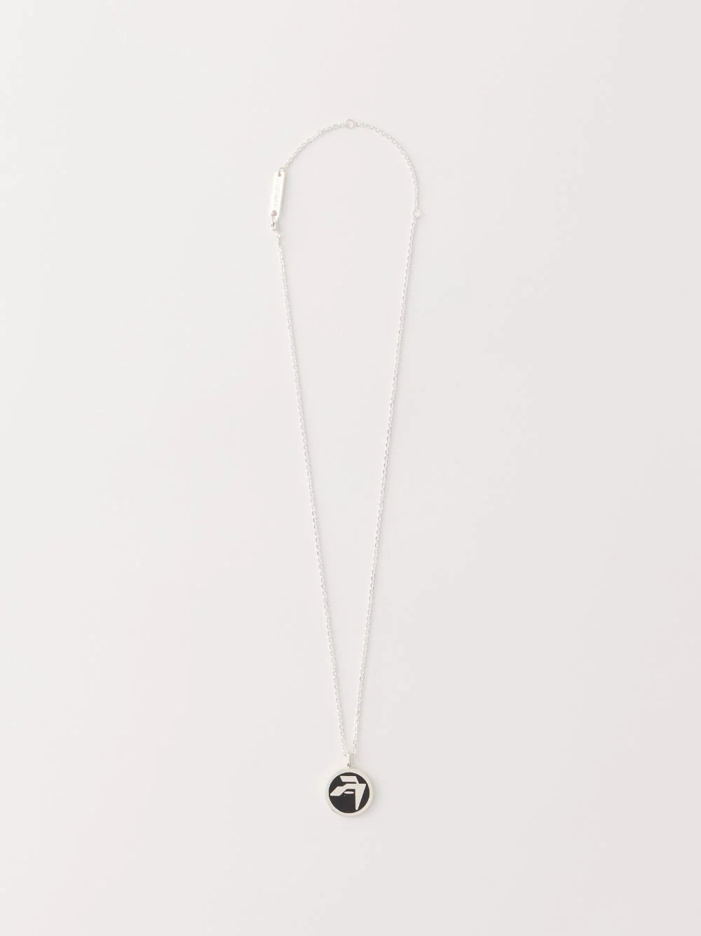 AMBUSH Epoxy Amblem Charm Necklace - Silver