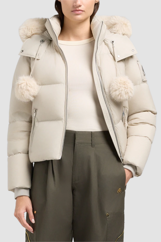 Moose Knuckles Womens Down Misti Peak Puffer - Alabaster