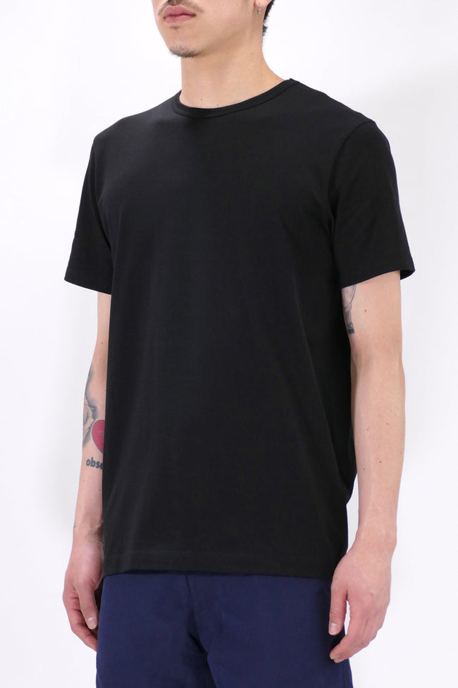 Sunspel Crew Neck T-Shirt - Black - Due West