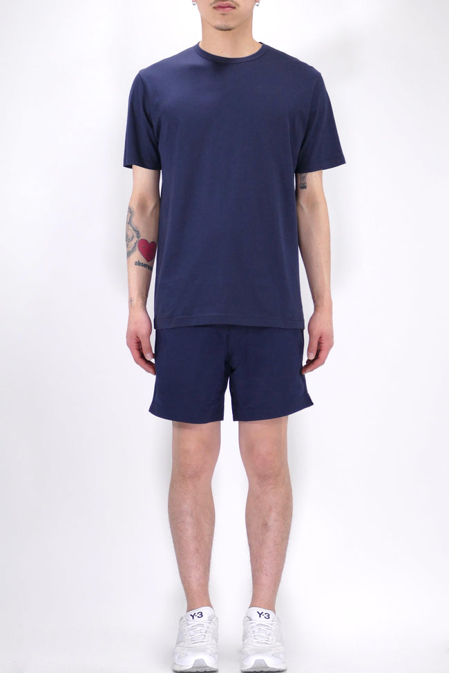 Sunspel Crew Neck T-Shirt - Navy - Due West