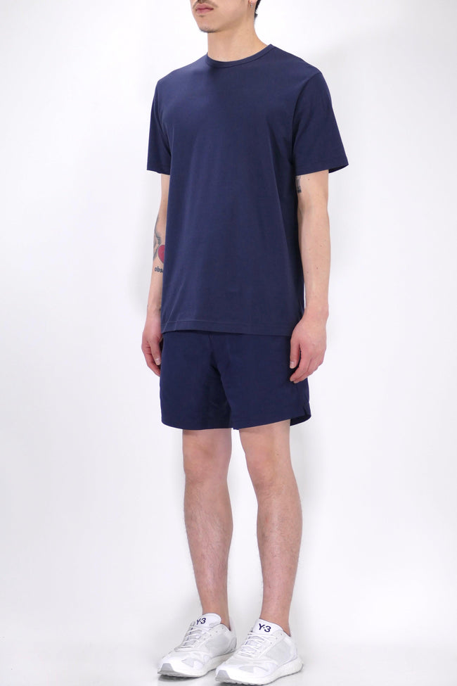 Sunspel Crew Neck T-Shirt - Navy - Due West