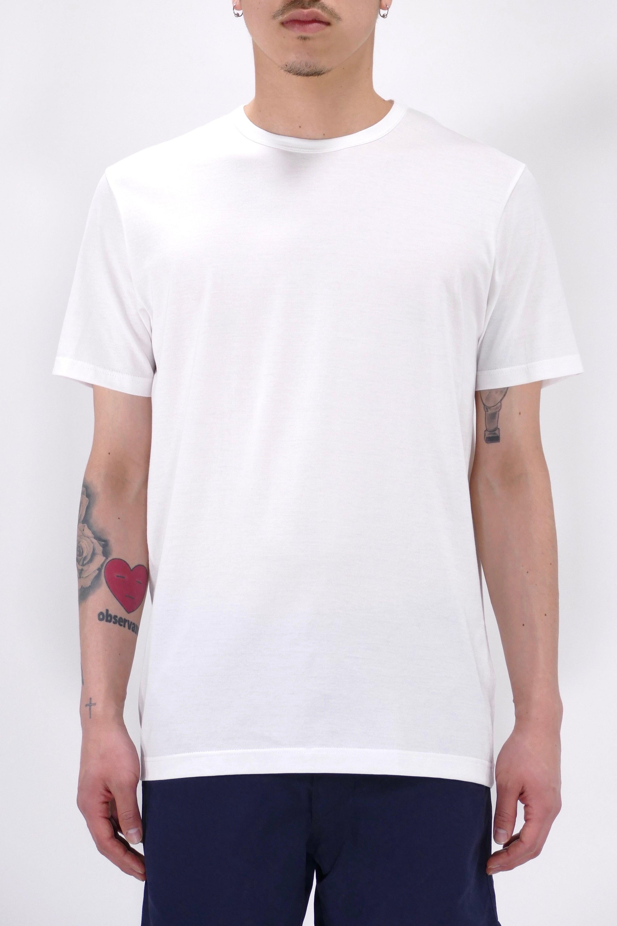 Sunspel Crew Neck T-Shirt - White - Due West