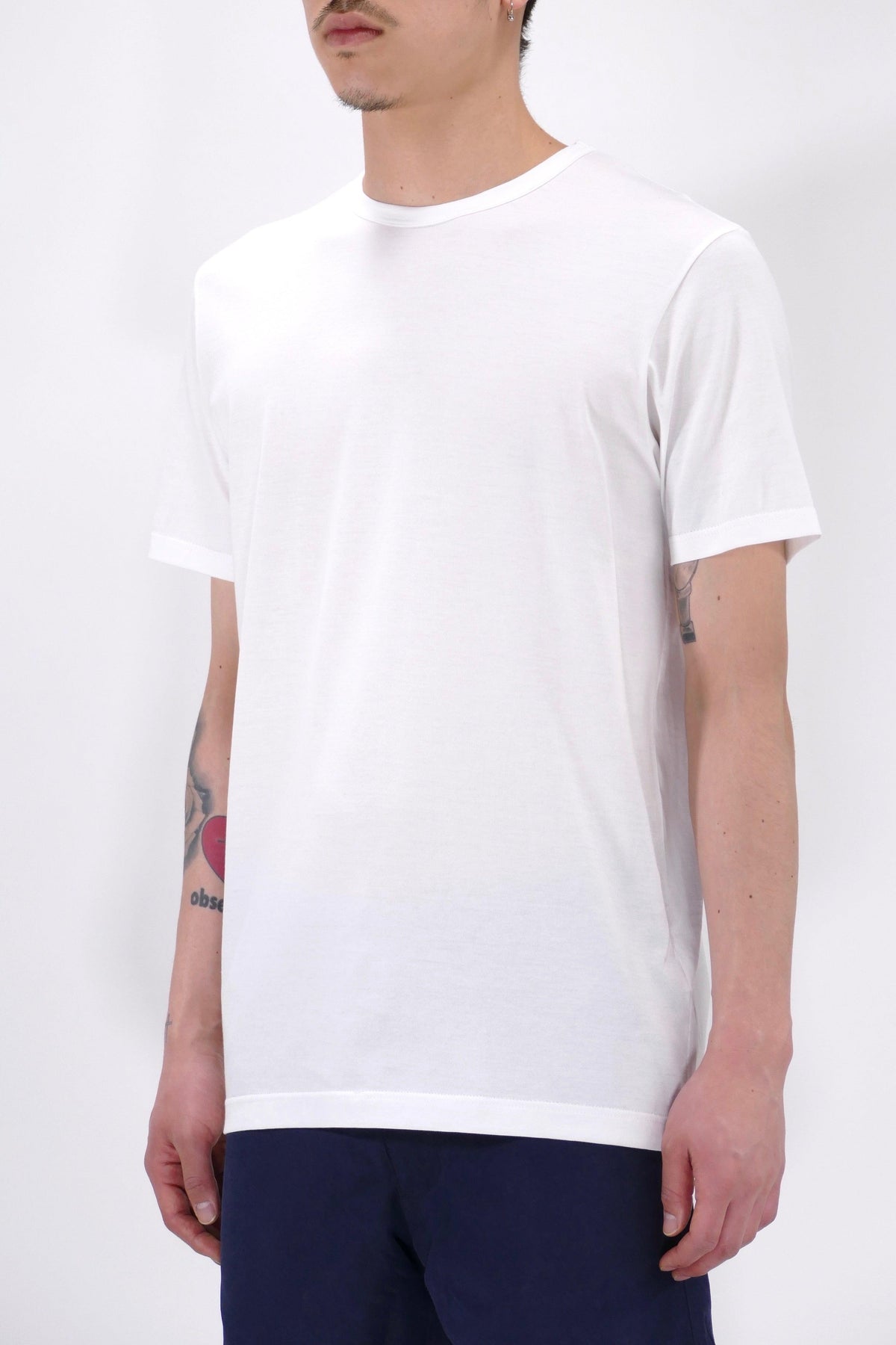 Sunspel Crew Neck T-Shirt - White - Due West