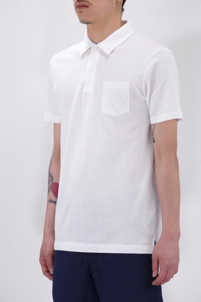 Sunspel Riviera Polo - White - Due West