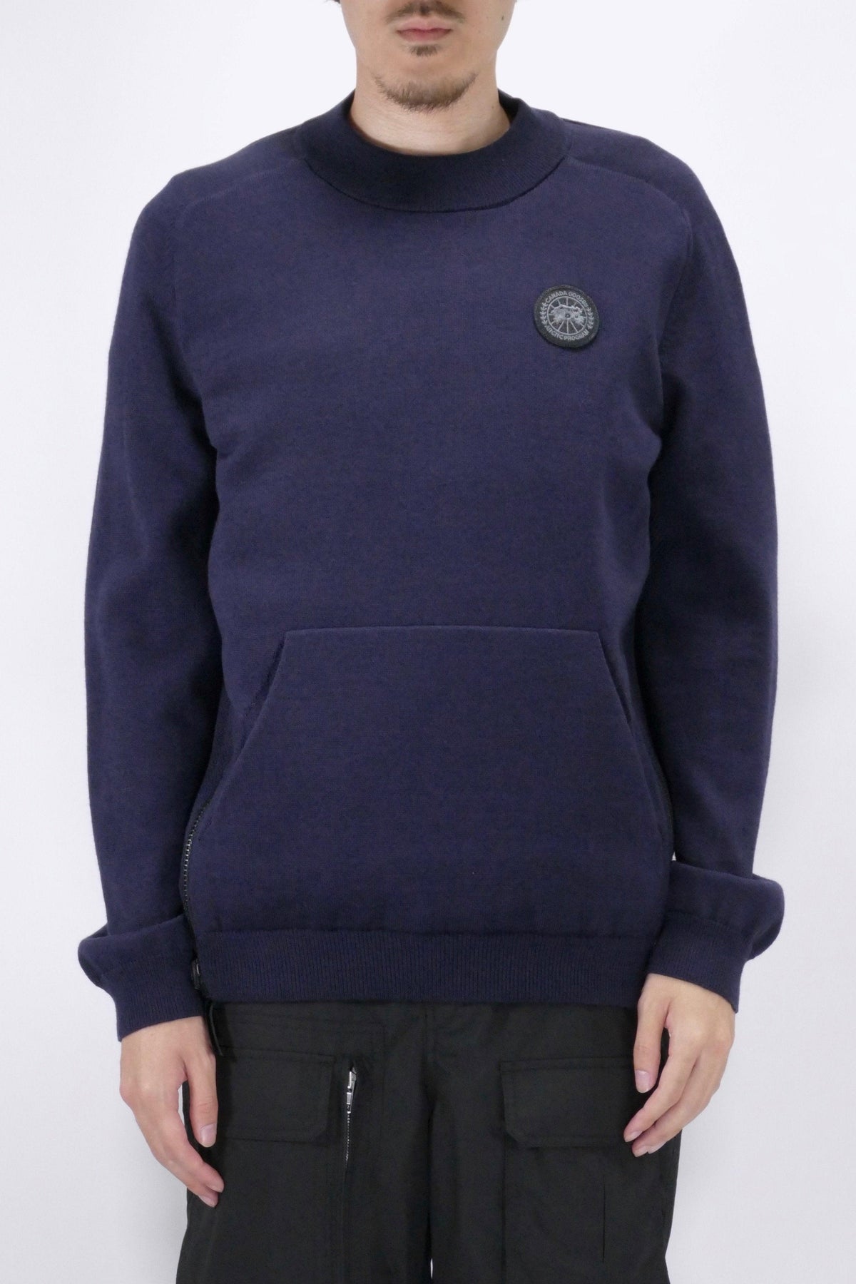 Canada Goose Mens Knit Hybridge Pullover Reversible Navy - Due West