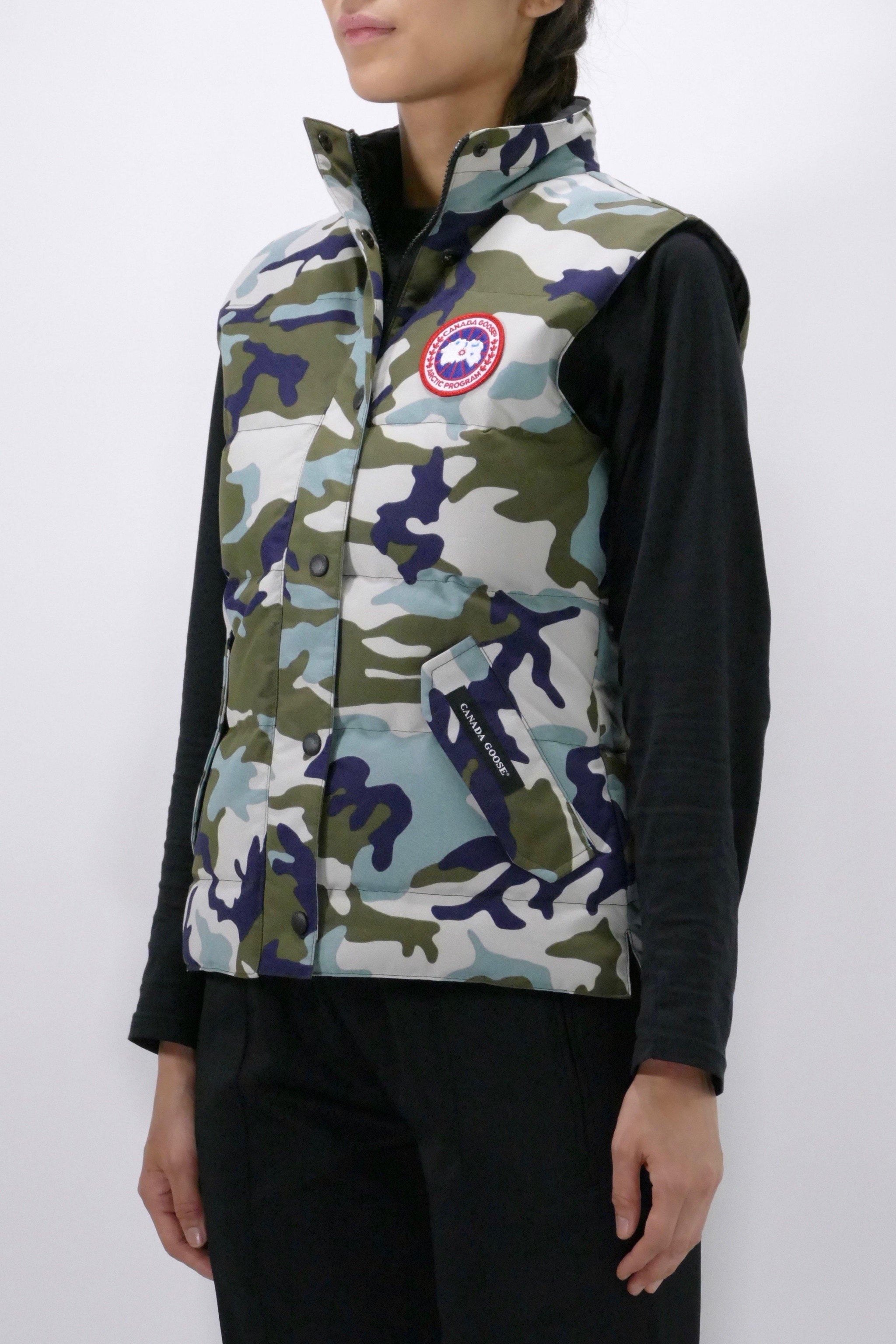 Canada goose freestyle vest camo Clearance