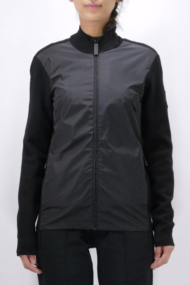 Canada Goose Womens Knit Windbridge Sweater Full Zip Black - Due West