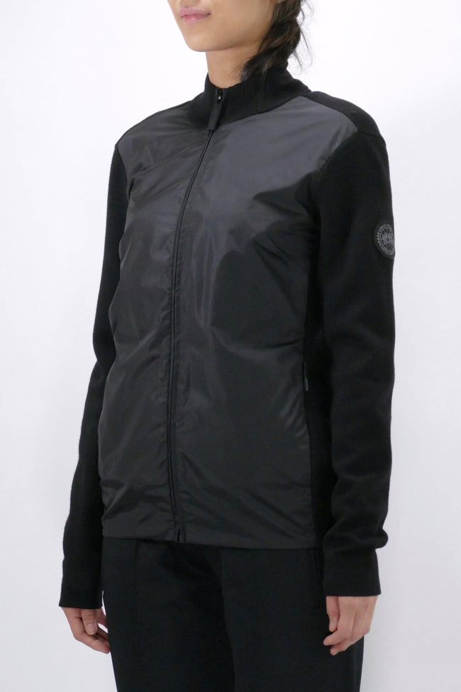 Canada Goose Womens Knit Windbridge Sweater Full Zip Black - Due West