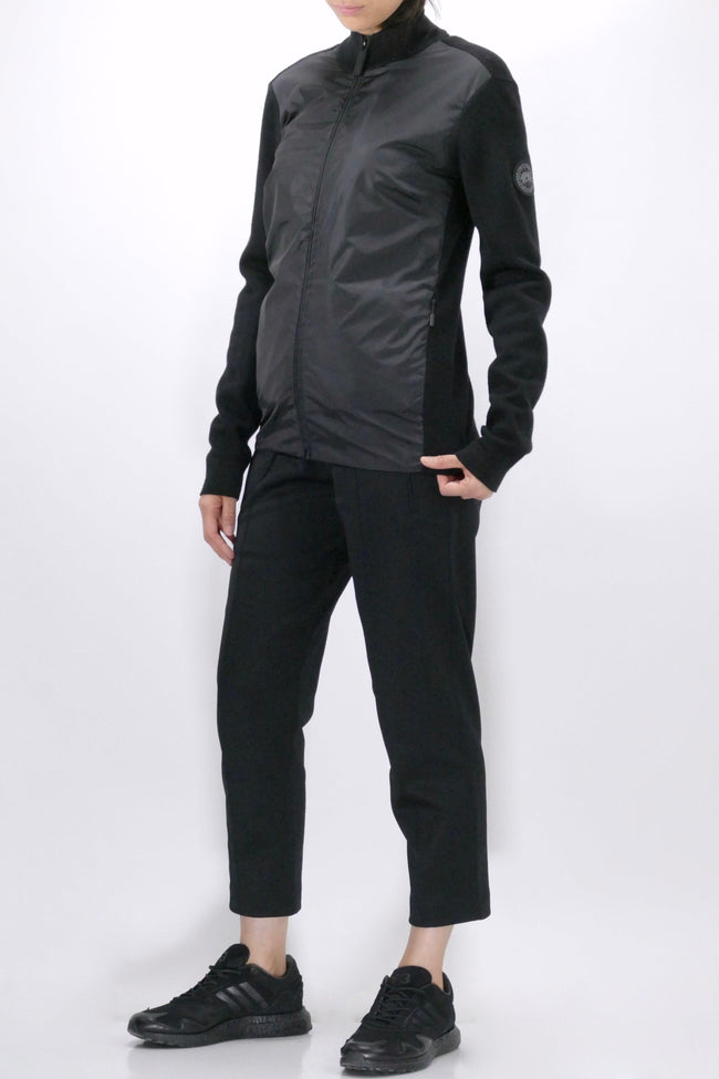 Canada Goose Womens Knit Windbridge Sweater Full Zip Black - Due West