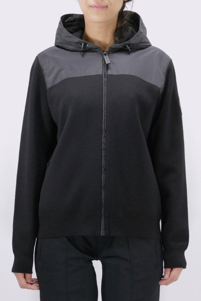 Canada Goose Womens Knit Windbridge Hoody Black Label - Black - Due West