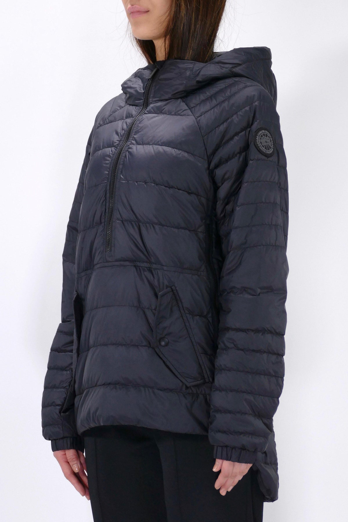 Canada Goose Womens Lite Jacket Hybridge Pullover Black Label Cornelia - Black - Due West