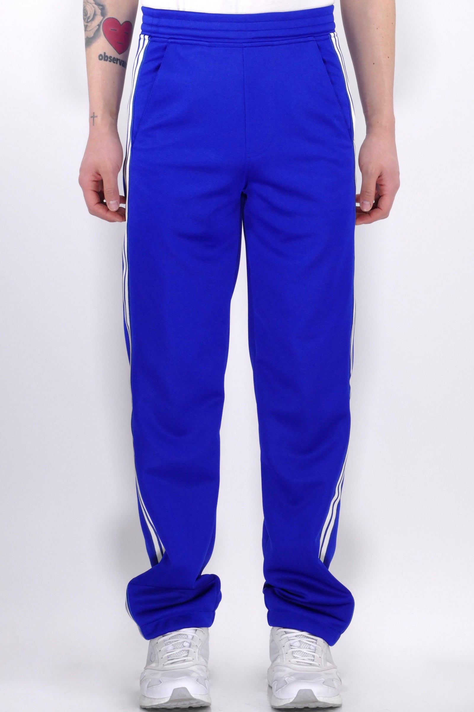 Neil Barrett Side Stripe Trackpants Sapphire - Due West
