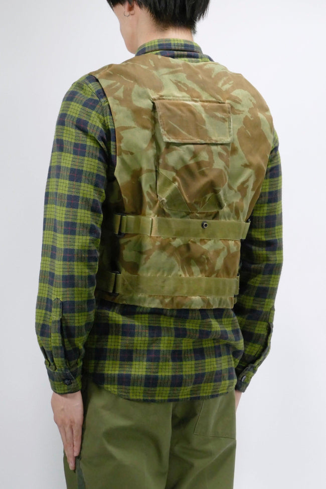 Myar Civil Flannel Check Vest Shirt - Green - Due West