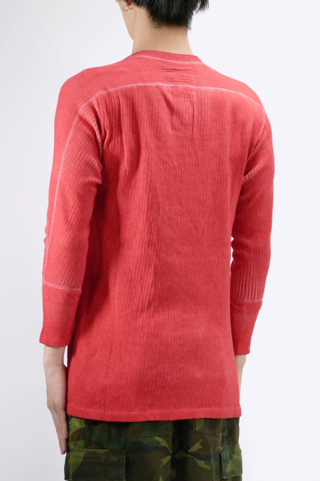 Myar Swedish Long Sleeve Ribbed Tee - Red - Due West