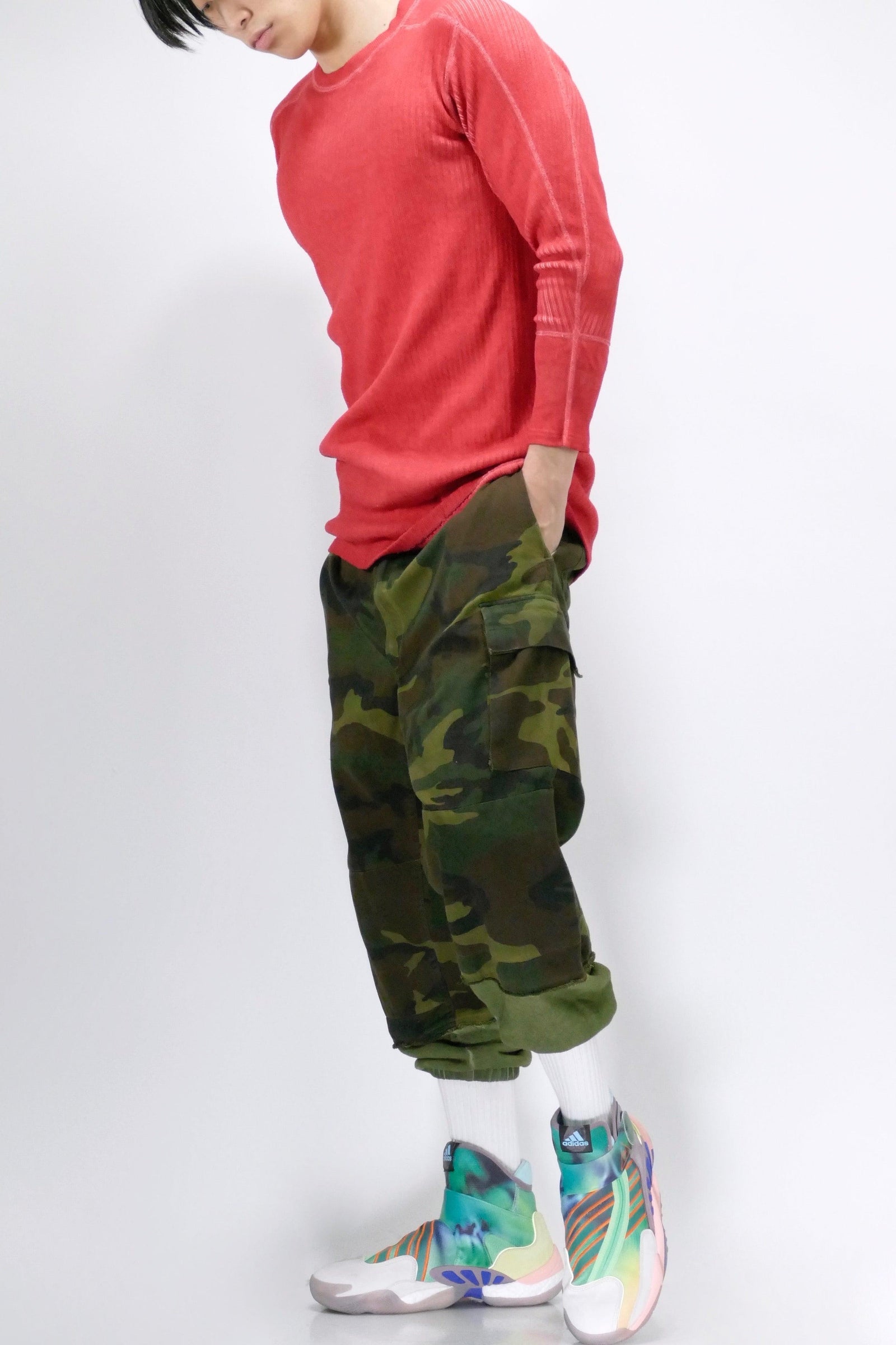 Myar Swedish Long Sleeve Ribbed Tee - Red - Due West