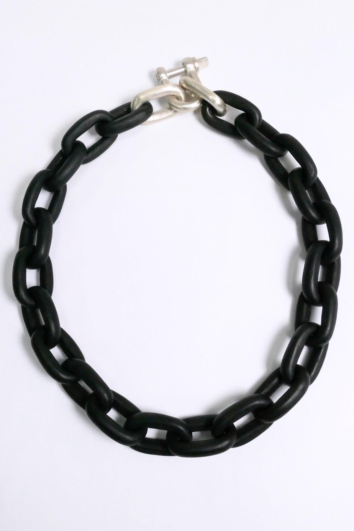 Parts of Four Necklace Charm Chain Black and Silver - Due West