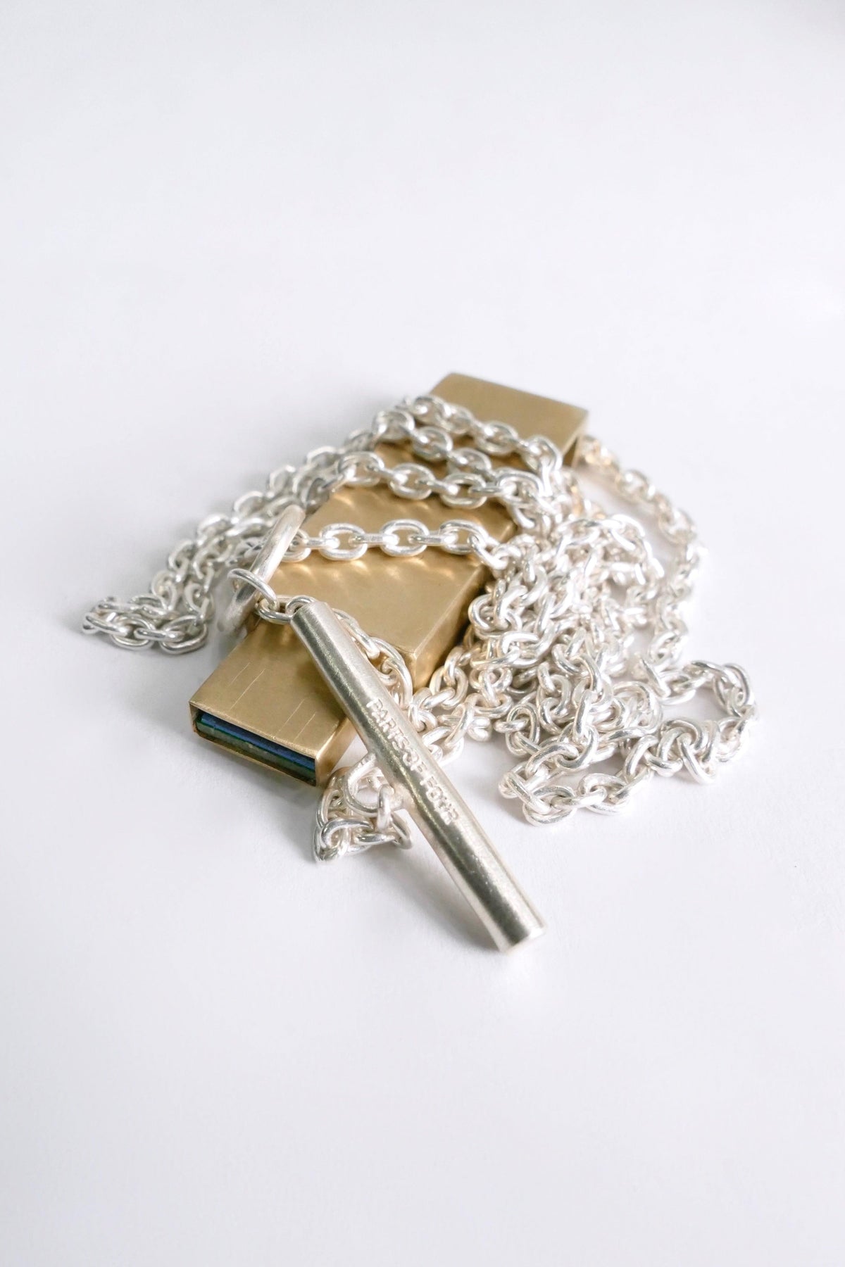 Parts of Four Necklace USB V4 Brass - Due West