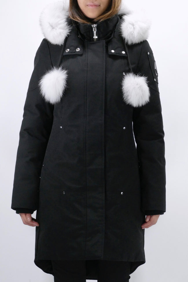 Moose Knuckles Womens Down *Parka Stirling - Black/Natural