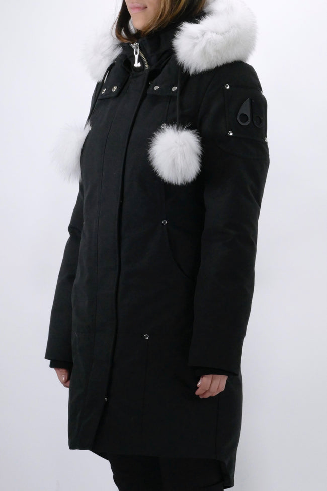 Moose Knuckles Womens Down *Parka Stirling - Black/Natural