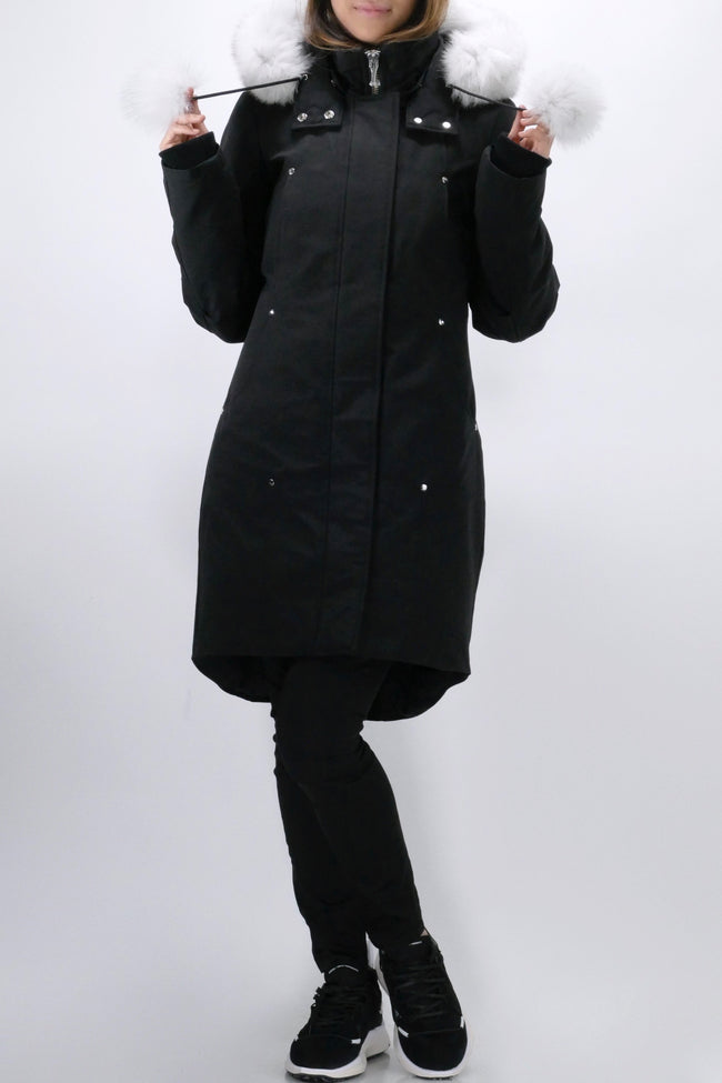 Moose Knuckles Womens Down *Parka Stirling - Black/Natural