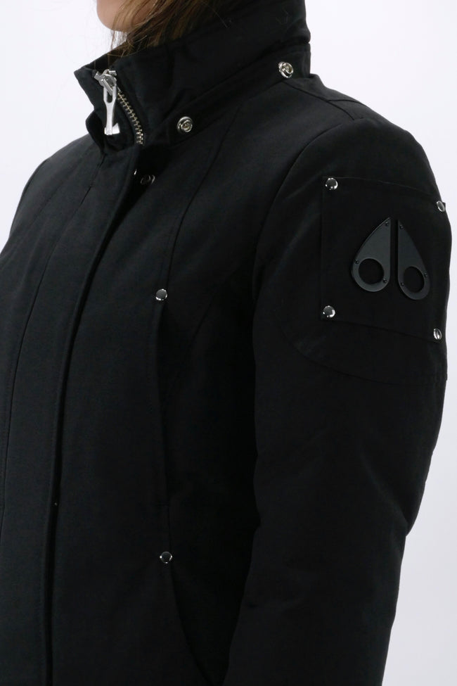 Moose Knuckles Womens Down *Parka Stirling - Black/Natural