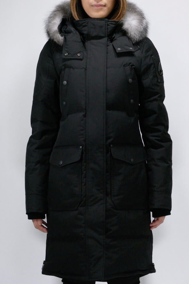 Moose Knuckles Womens Down *Parka Causapscal - Black/Frost