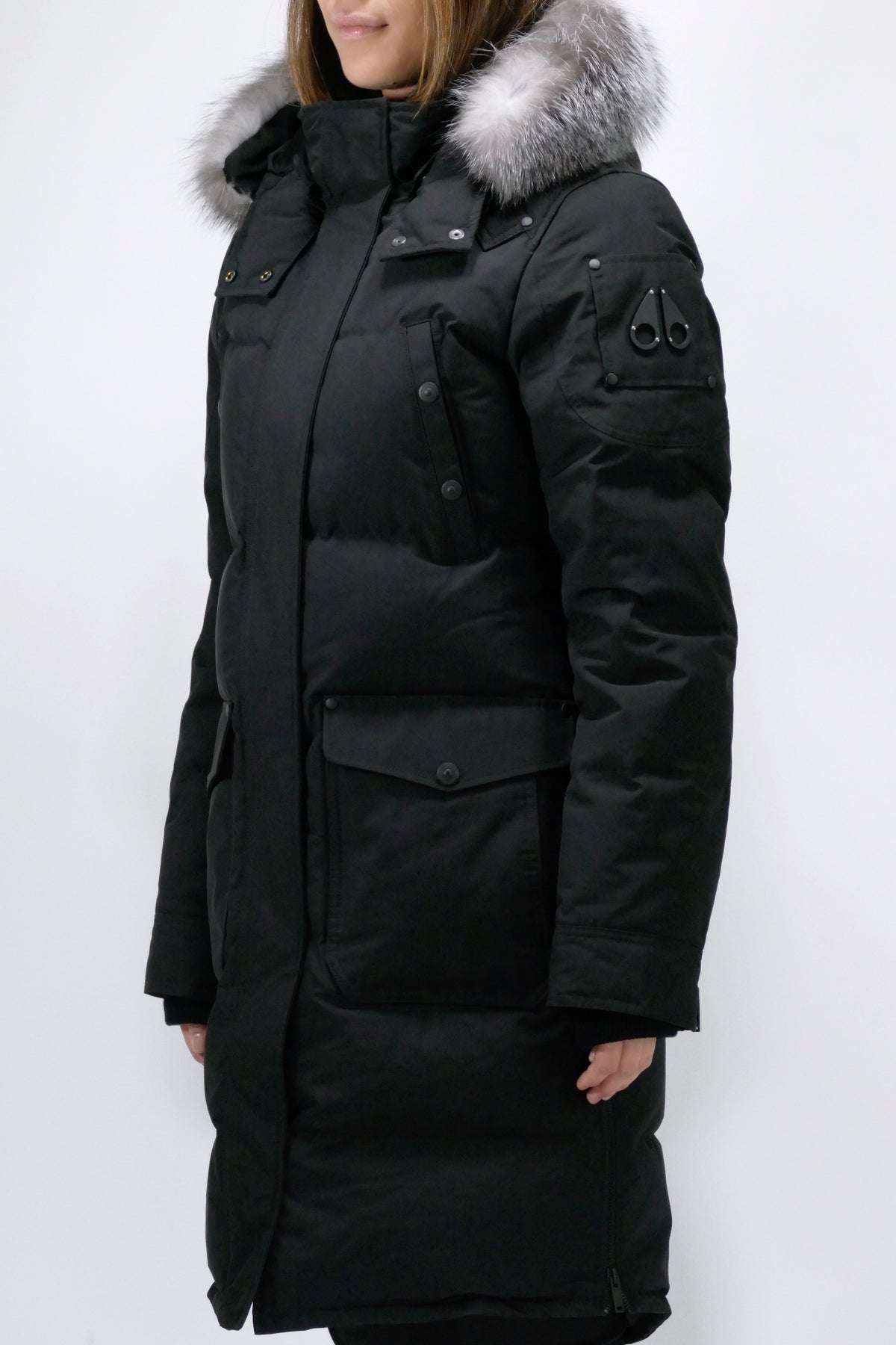 Moose Knuckles Womens Down *Parka Causapscal - Black/Frost