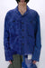 Greg Lauren Indigo Shawl Collar Boxy Shirt - Blue - Due West