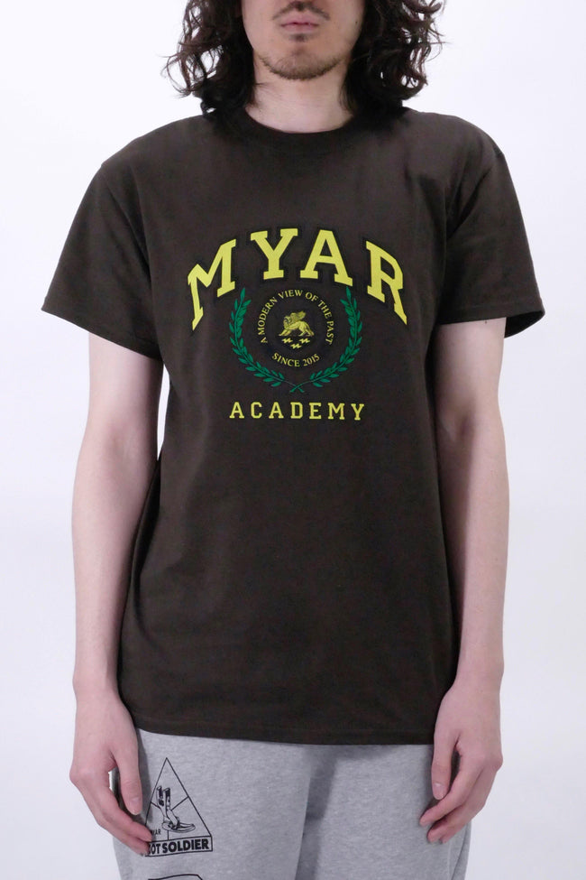 Myar MYTS28_Academy Upcycling 2020 Tee - Dark Brown - Due West