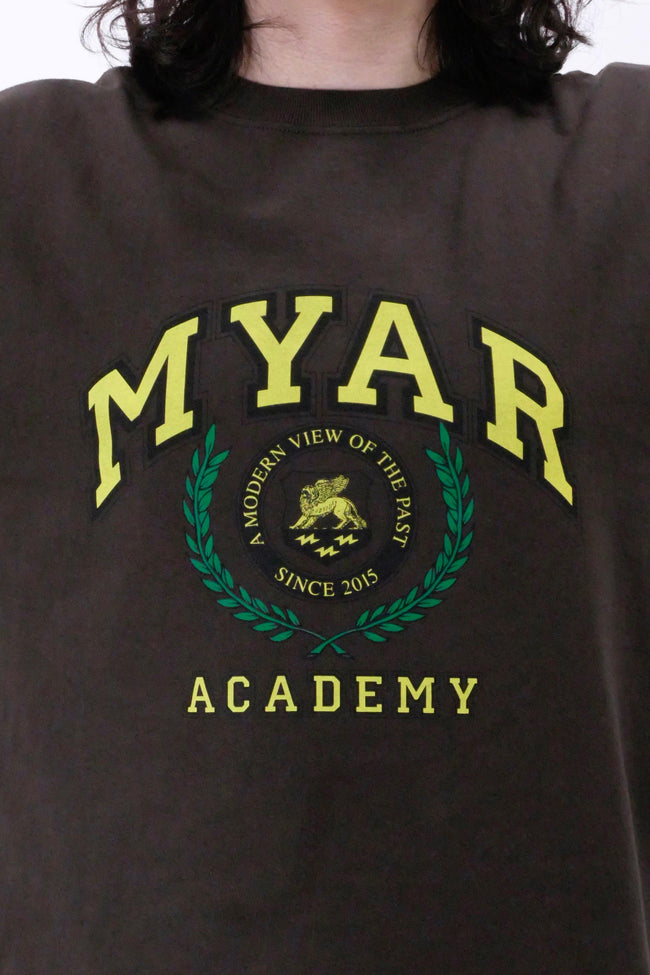 Myar MYTS28_Academy Upcycling 2020 Tee - Dark Brown - Due West