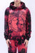 Astrid Andersen Tie Dye Logo Flower Hoodie - Red - Due West