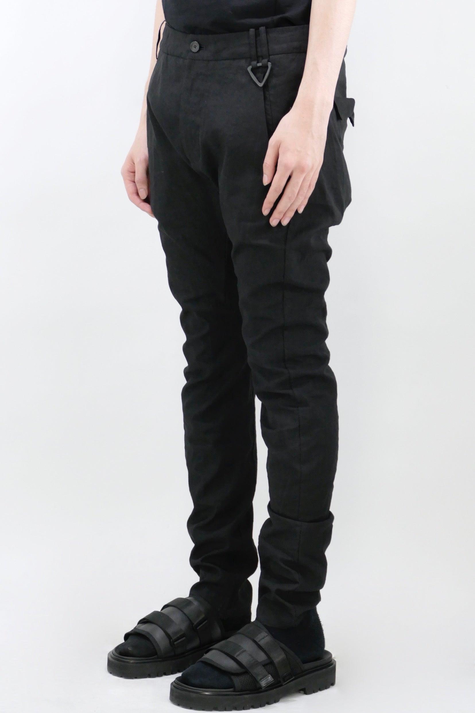 Masnada Slim Seamed Pants - Black - Due West