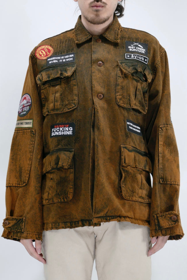 Ayios Epexergasia Jacket - Brown