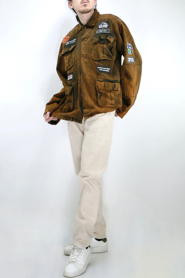 Ayios Epexergasia Jacket - Brown