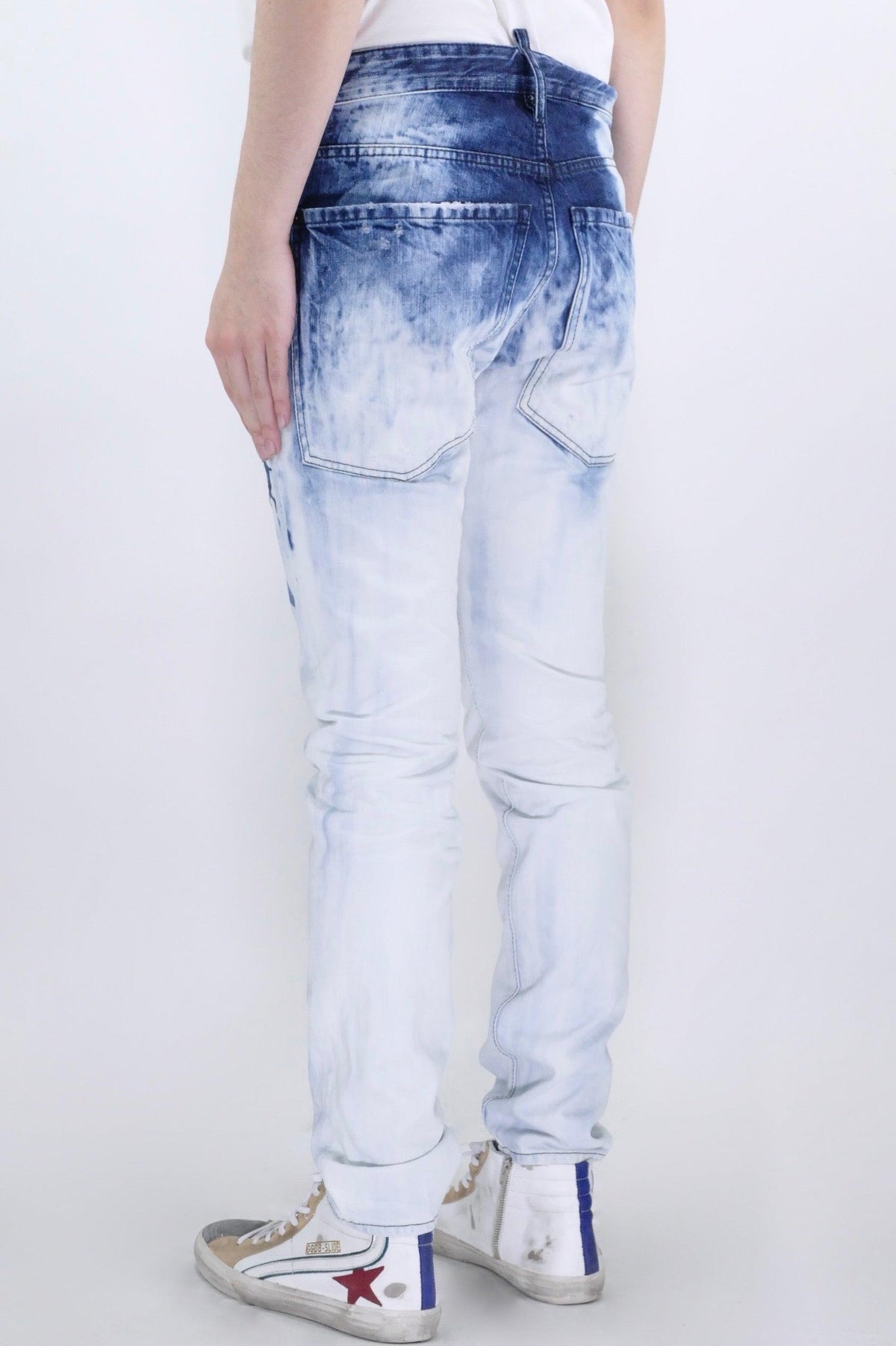 Dsquared2 Bleached Cool Guy Jeans - Navy/White - Due West