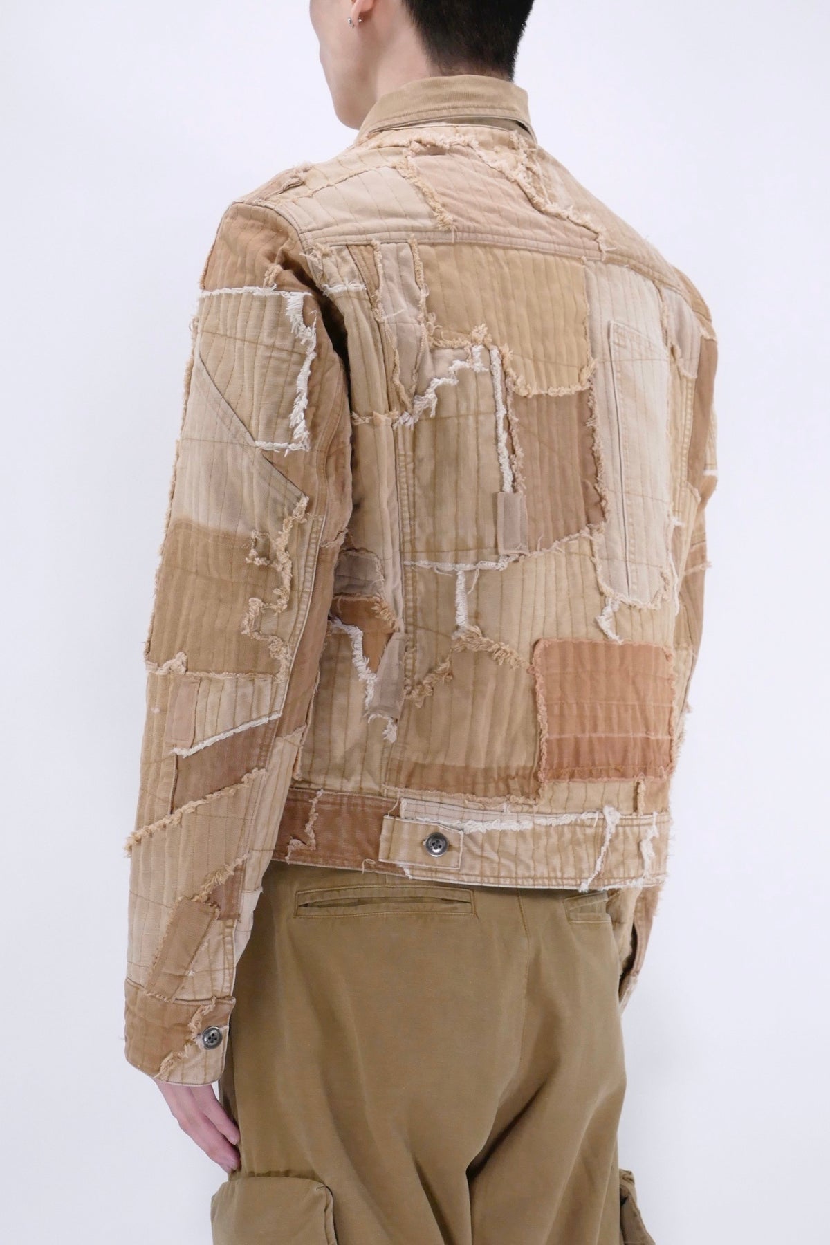 Greg Lauren Work Canvas Stitchwork Jacket - Tan