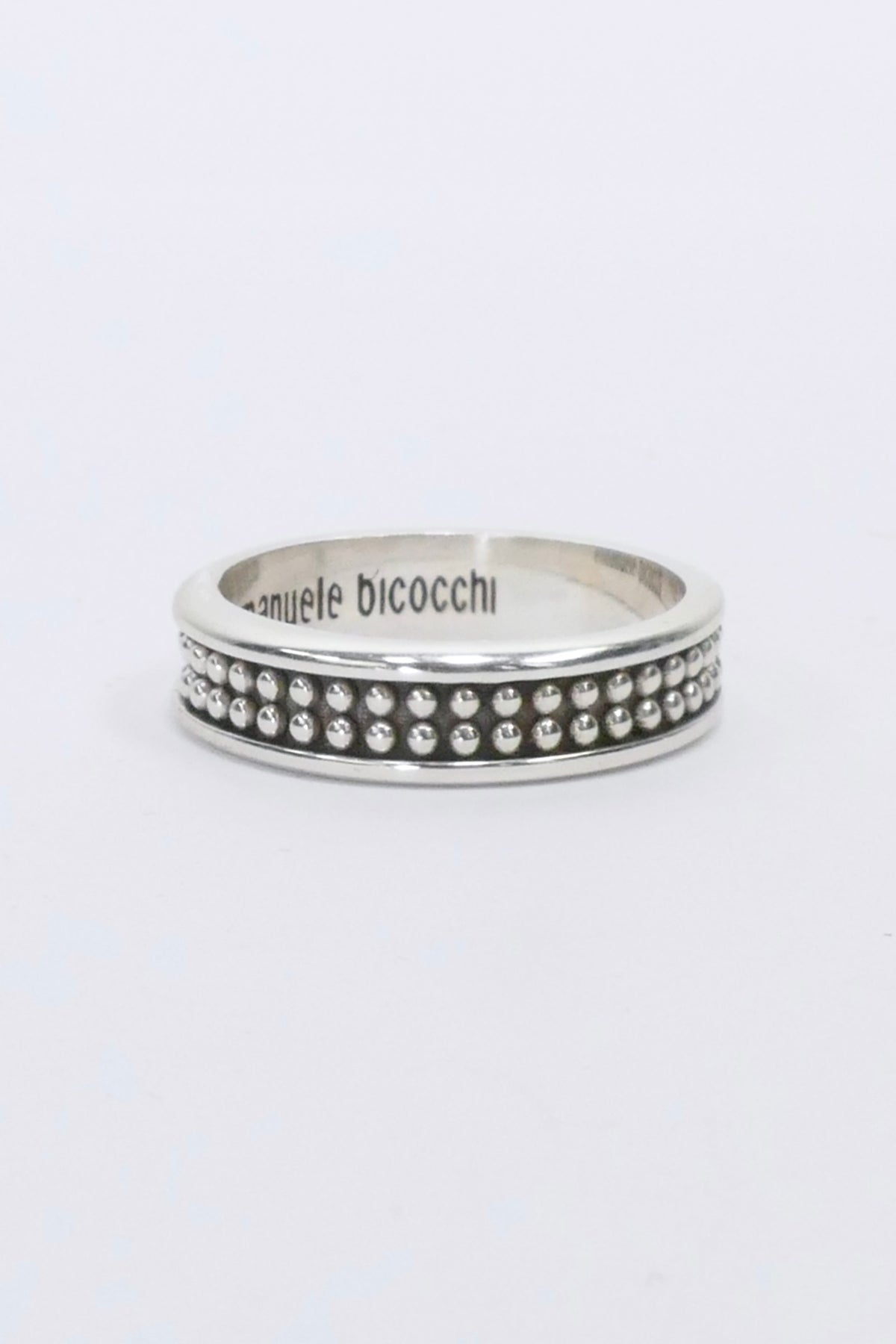 Emanuele Bicocchi Dotted Band Ring - Silver