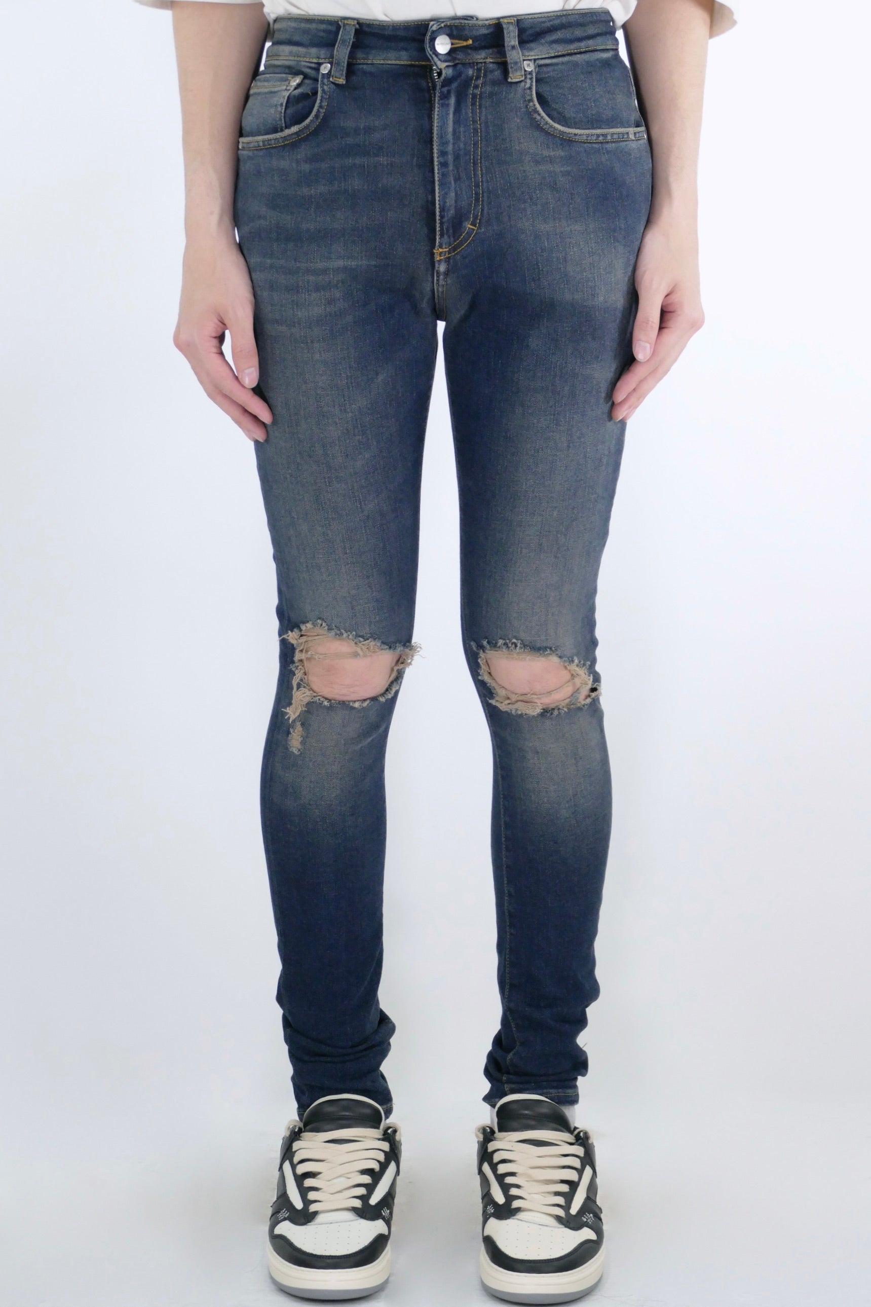 Represent Destroyer Denim Jeans Dark Blue
