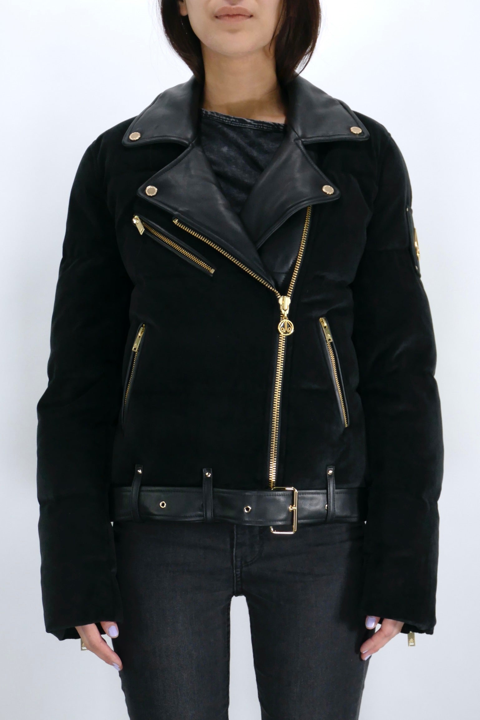 Moose Knuckles Womens Down Jacket Lorimer Puffer - Black - Due West
