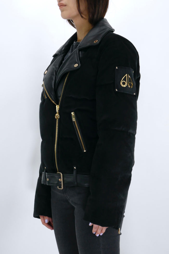 Moose Knuckles Womens Down Jacket Lorimer Puffer - Black