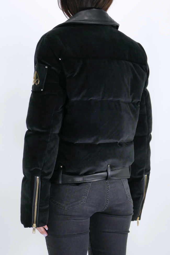 Moose Knuckles Womens Down Jacket Lorimer Puffer - Black