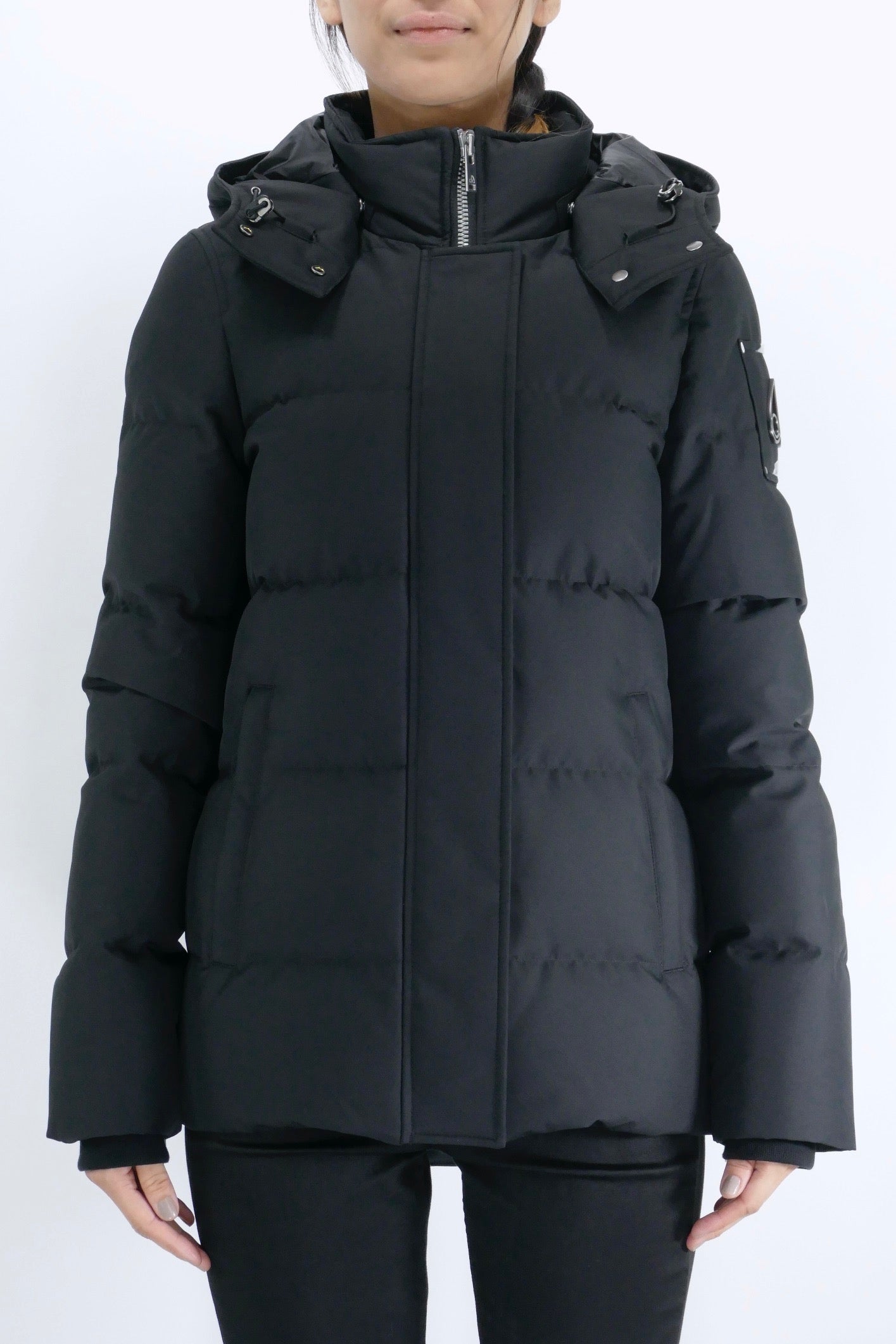 Moose Knuckles Womens Down Jacket Cloud 3Q Neoshear - Black - Due West