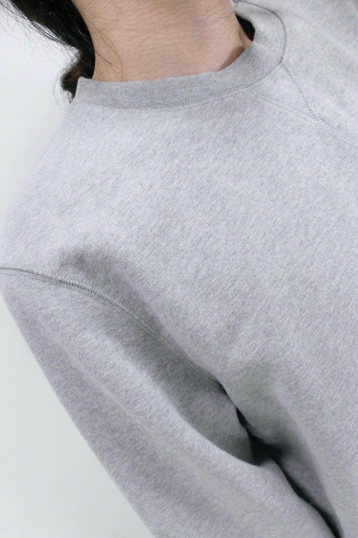 Sunspel Cotton Loopback Sweatshirt - Grey