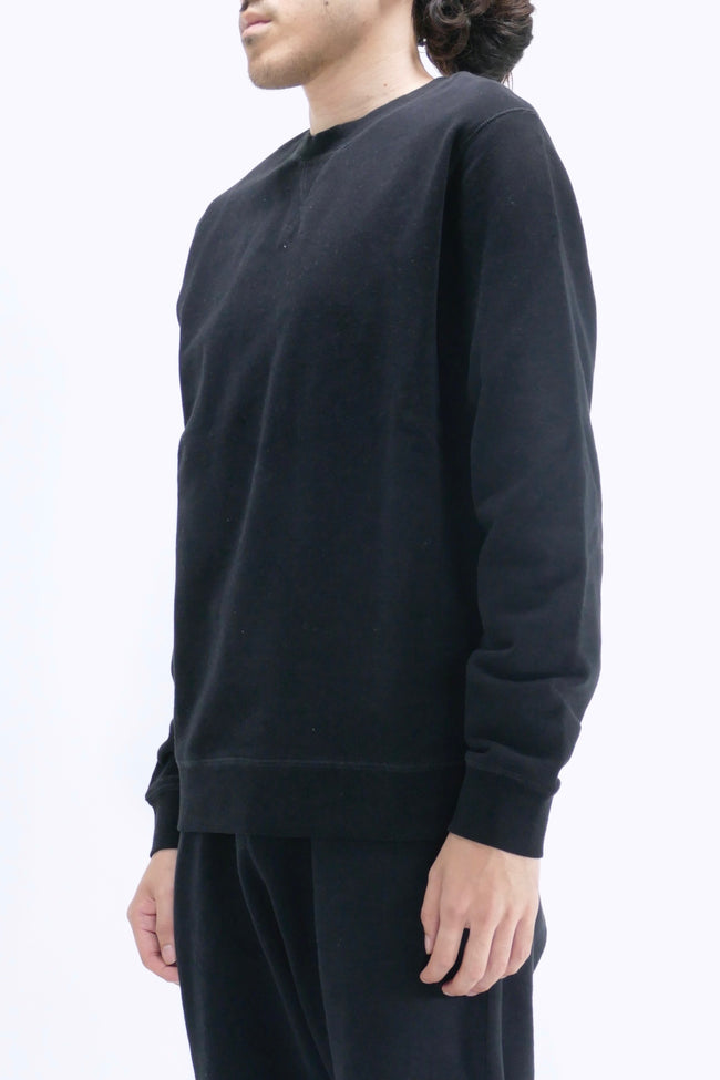 Sunspel Cotton Loopback Sweatshirt - Black