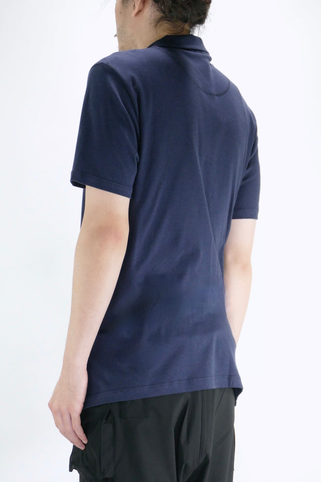 Sunspel Sea Island Cotton Riviera Polo - Navy